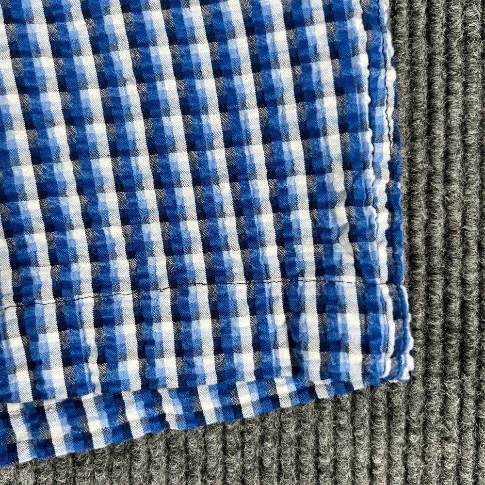 Tommy Hilfiger Shorts Youth Boys Size 16 Blue Check Seersucker Chino 100% Cotton